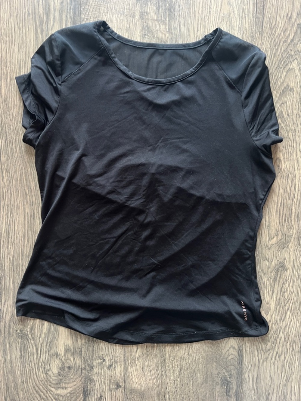 Danskin Black Short Sleeve Performance Tee